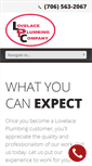 Mobile Screenshot of lovelaceplumbing.com